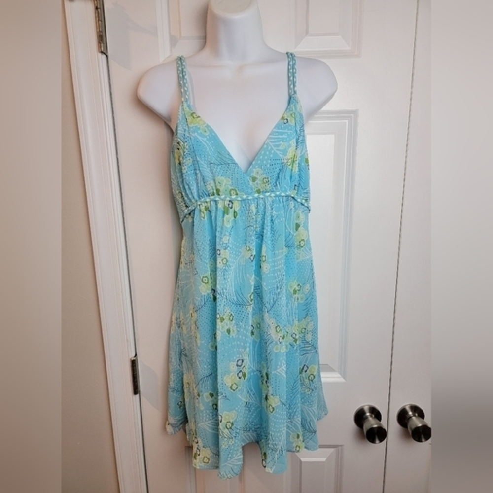 Oscar de la Renta Pink Label‎ Floral Babydoll Dress Medium